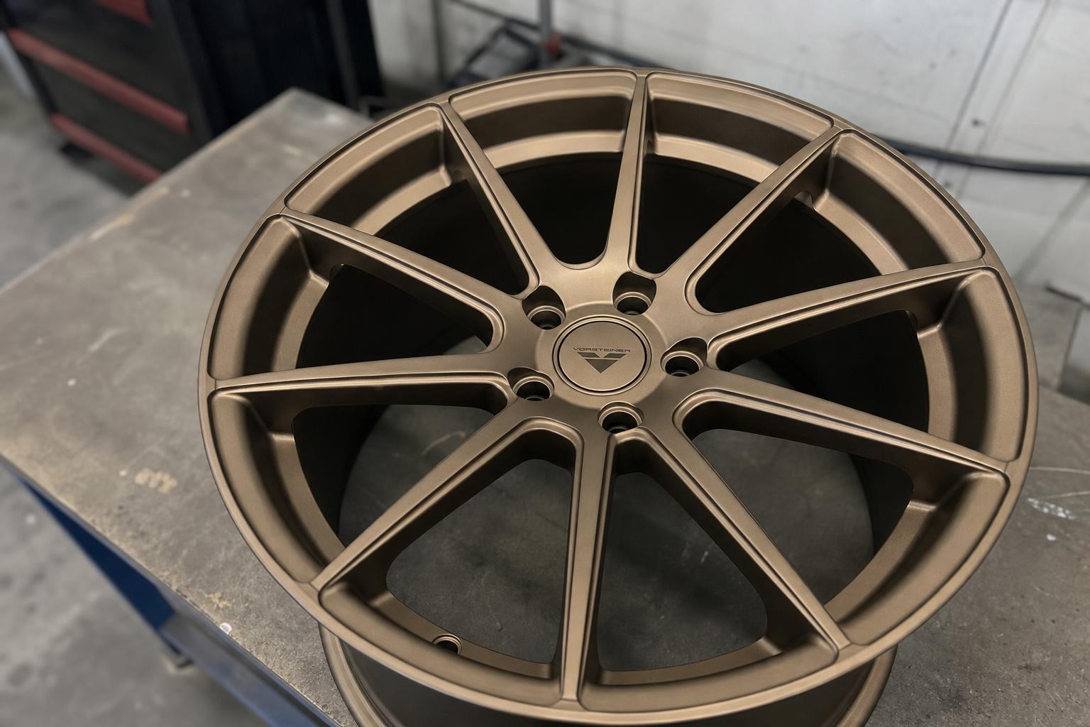 Wheel in bronze