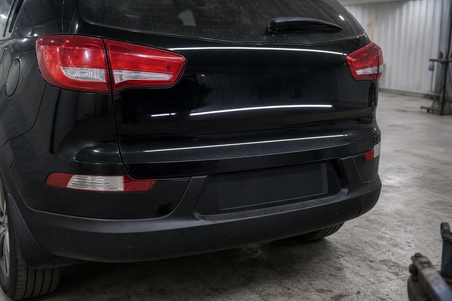 Kia Sportage — tailgate and bumper