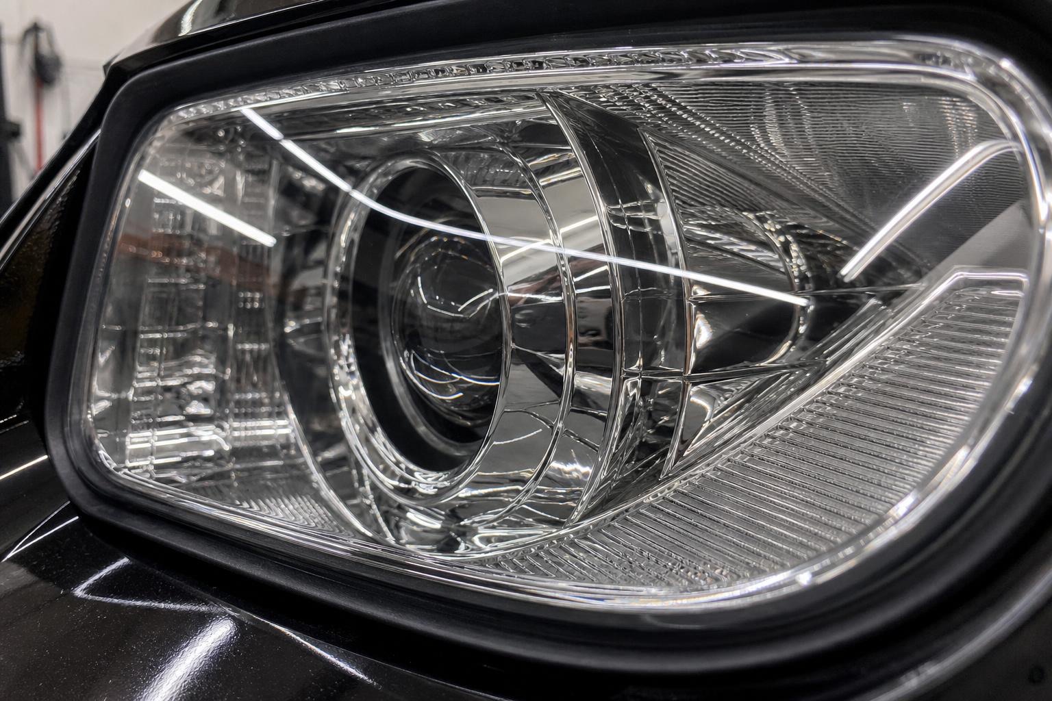 BMW 3 Series — lens close-up