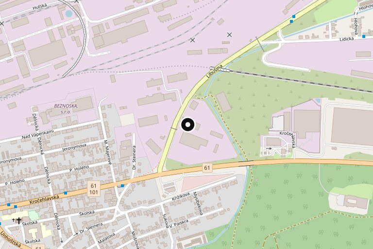 Kde nás najdete — Libušina 248, Dubí-Kladno 3 · svoz Praha-Zličín